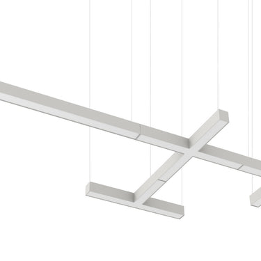 Nora 2' L-Line LED Indirect/Direct Linear, 3710lm / Selectable CCT, White Finish, with Motion Sensor detail photo