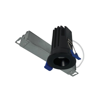 2700K Matte Black finish – Nora 1" M1+ Round LED Downlight, 600lm/9W product photo