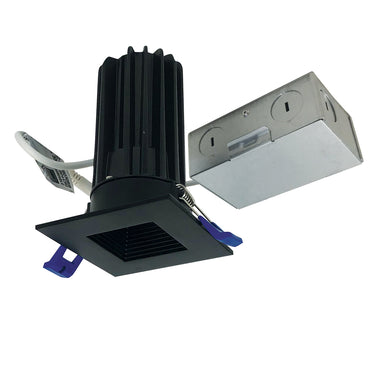 850lm / 10W 2700K Matte Black – Nora 2" M2 Square LED Baffled Downlight, 120V product photo