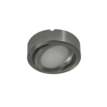 2700K Brushed Nickel – Nora 12V Josh Adjustable LED Puck Light, 300lm product photo