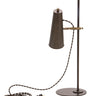 House of Troy Norton Adjustable LED Table Lamps in Chestnut Bronze with Antique Brass Accents