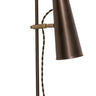 House of Troy Norton Adjustable LED Wall Swings in Chestnut Bronze with Antique Brass Accents