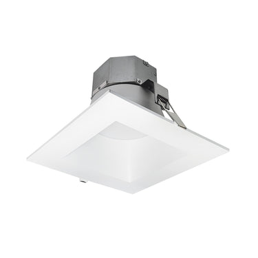 Nora 6" Quartz Square LED Can-less Downlight with Selectable Lumens & CCT, White Finish detail photo