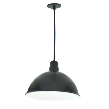4000K 16" – Nora RLM LED Shade, Black/White, 120V 0-10V/Triac/ELV & 277V 0-10V Dimming product photo