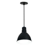 3500K 8" – Nora RLM LED Shade, Black/White, 120V 0-10V/Triac/ELV & 277V 0-10V Dimming product photo