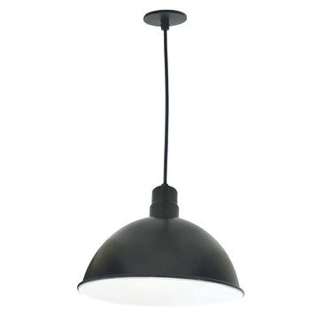 Nora RLM LED Shade, Black/White, 120V 0-10V/Triac/ELV & 277V 0-10V Dimming detail photo