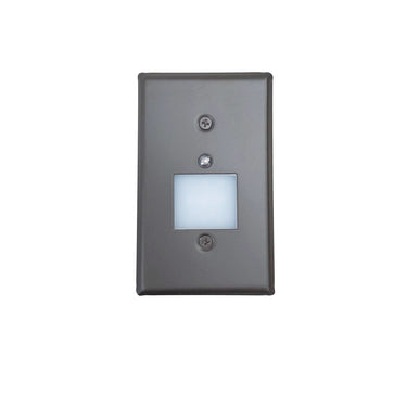 Bronze Dusk-to-Dawn Photocell – Nora Mini LED Step Light with Frosted Glass Lens Face Plate, 1W, 2700K, 90+ CRI product photo