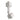 White – Nora Sloped Track Head Adapter for J-Style Track Head to H-Style Track Systems product photo