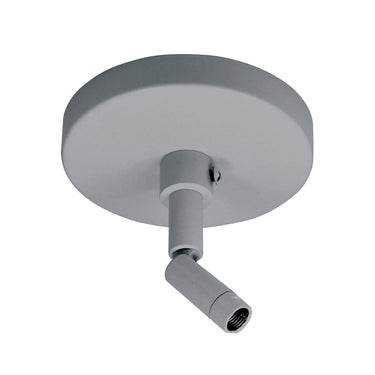 Silver – Nora Sloped Ceiling Canopy for Track Pendant Kits product photo