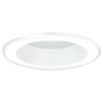 Nora 5" Metal Splay Trim with Bracket, White detail photo