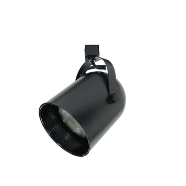 Nora PAR38 Round Back Cylinder Track Head with Black Baffle detail photo