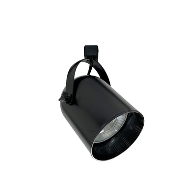 Black – Nora PAR38 Round Back Cylinder Track Head with Black Baffle product photo