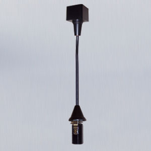 Black – Nora Track Mounted Line Voltage Pendant Cord, 8'-6" length, Candelabra Base, 60W Max product photo