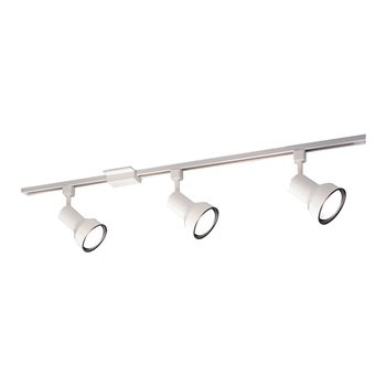 Nora 4-ft Track Pack with (3) Step Cylinder PAR30 Track Heads, Bronze detail photo
