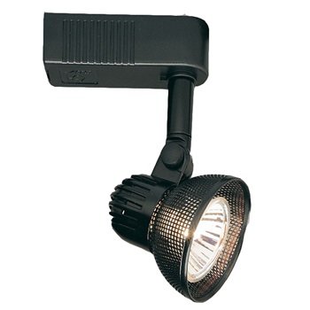 Nora Wireback Low Voltage Track Head with Black Transformer, 50W MR16, Natural Metal detail photo