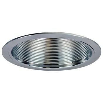 Nora 6" BR/PAR30 Stepped Baffle with Plastic Ring, White detail photo