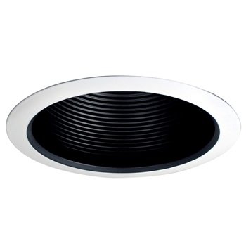 Nora 5" Airtight Baffled Lensless Shower Trim, White detail photo