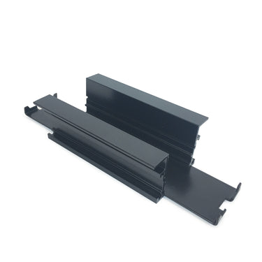 Black – Nora Straight Connector for Recessed Track, 1 or 2 Circuit Track product photo
