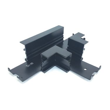 Black – Nora T Connector for Recessed Track, 1 or 2 Circuit Track product photo