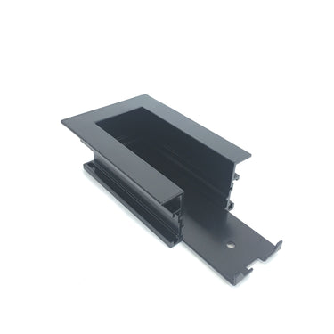 Black – Nora End Feed for Recessed Track, 1 or 2 Circuit Track product photo