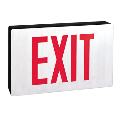 Single Face Red – Nora Die-Cast LED Exit Sign with Battery Backup product photo