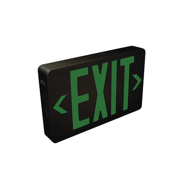 Nora Dual Color LED Exit Sign with Battery Backup, Selectable Red or Green Letters, White Housing detail photo