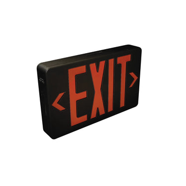 Nora Dual Color LED Exit Sign with Battery Backup, Selectable Red or Green Letters, White Housing detail photo