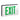 Single Face Green – Nora Die-Cast LED Exit Sign with Battery Backup product photo