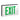 Nora Die-Cast LED Self-Diagnostic Exit Sign with Battery Backup, Single-Faced Aluminum with Green Letters in Black Housing product photo