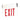 White Single Face, Clear Acrylic Red – Nora Surface Adjustable LED Edge-Lit Exit Sign, Battery Backup, 6" Letters product photo