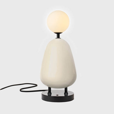 Viso Nancie table lamp in Vanilla with Blackened Brass, product photo