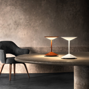 Penta Narciso small rechargeable table lamp on a table