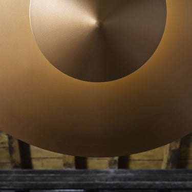 Penta Narciso pendant light in a gold finish