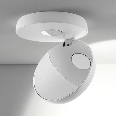 Lodes Nautilus Ceiling Light with convex lens for precise LED light distribution in modern interiors