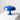 Small Italian mushroom blue table lamp – Nessino by Artemide, iconic 1960s design by Giancarlo Mattioli