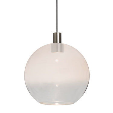 Besa Lighting Newton LED mini pendant in milky white/clear glass