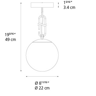 Contemporary NH 22 ceiling fixture ideal for hotels, bedrooms, or modern living rooms by Artemide