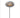 Dome Nickel Ground Steel High Fireplace by LE FEU