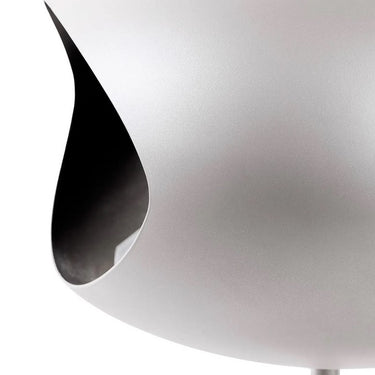 Dome Nickel Ground Steel Low Fireplace by LE FEU