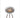 Dome Nickel Ground Wood Low Fireplace by LE FEU