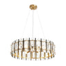 Modern Crystal Chandelier with Oval Crystals - Noctiflorous Collection