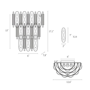 Dimmable Crystal Wall Sconce for Ambient Lighting - HA0511803