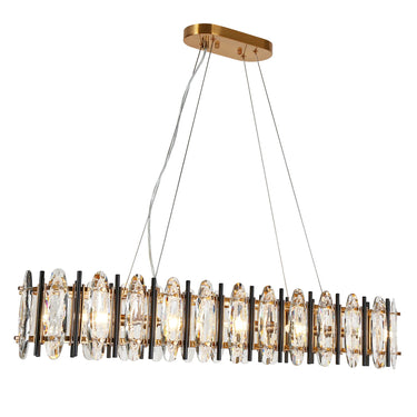 Noctiflorous Modern Linear LED Suspension Lamp - 5 Lights, 41"