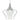 Elegant hand-blown glass pendant for linear grouping or cluster compositions