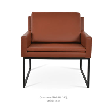 Nova Metal Armchair Leather by SohoConcept - New