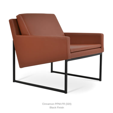 Nova Metal Armchair Leather by SohoConcept - New