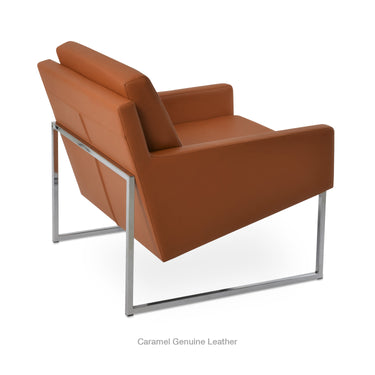 Nova Metal Armchair Leather by SohoConcept - New