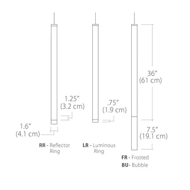 BlackJack Lighting Novo 36 Pendant Light