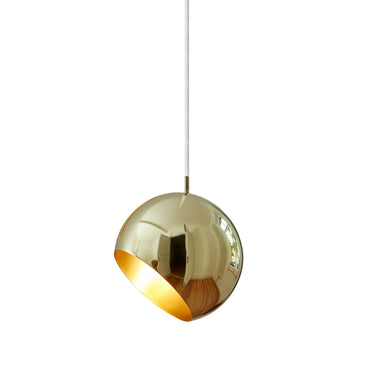 Tilt Globe Pendant in Solid Brass — Nyta, view 5