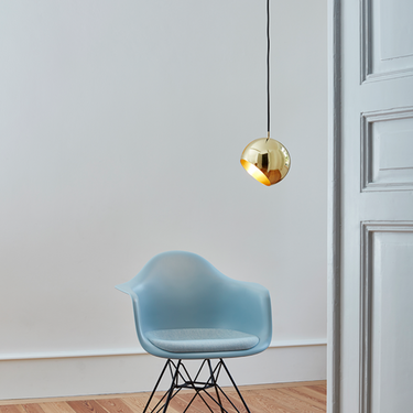 Tilt Globe Pendant in Solid Brass — Nyta, view 2